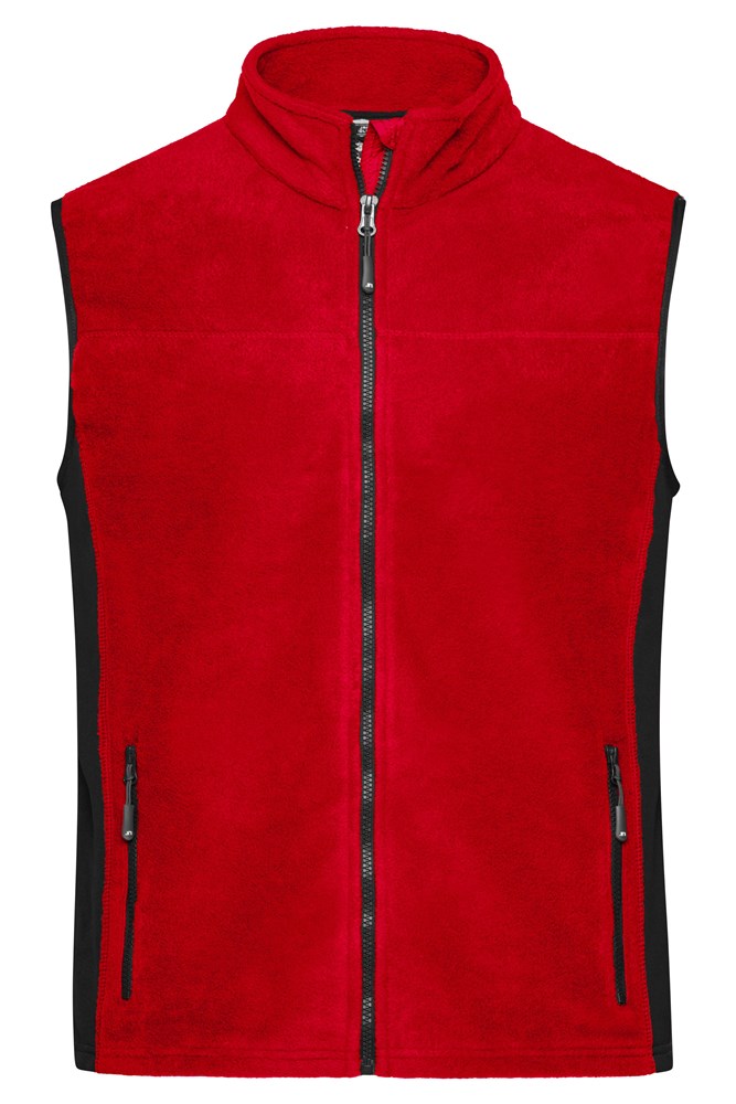 Workwear Fleece Vest - STRONG - - Rood/zwart (ca. Pantone 193C
blackC)