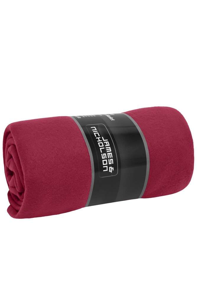 Fleece Blanket - Bordeaux/naturel (ca. Pantone 1955C
7534C)