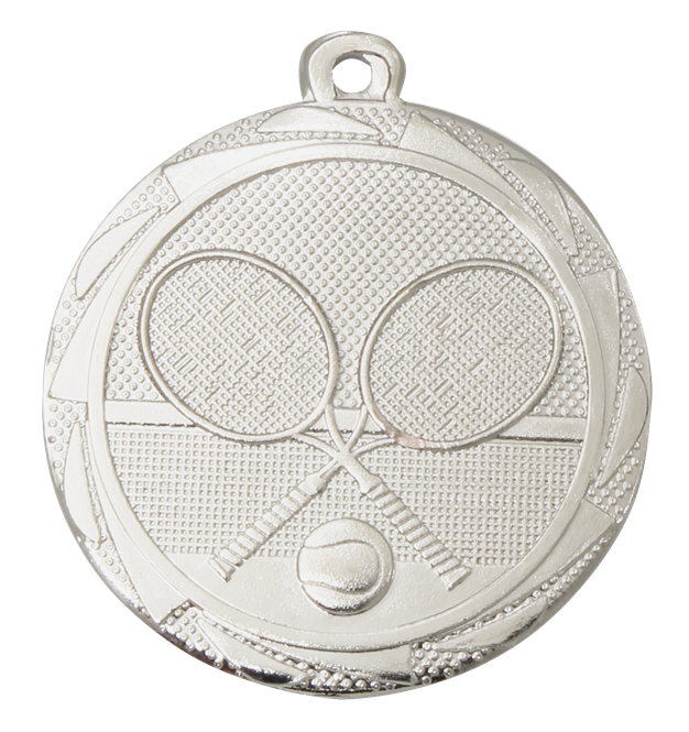 B-BS.ME113 medailles 4,5 cm tennis - 2. zilver