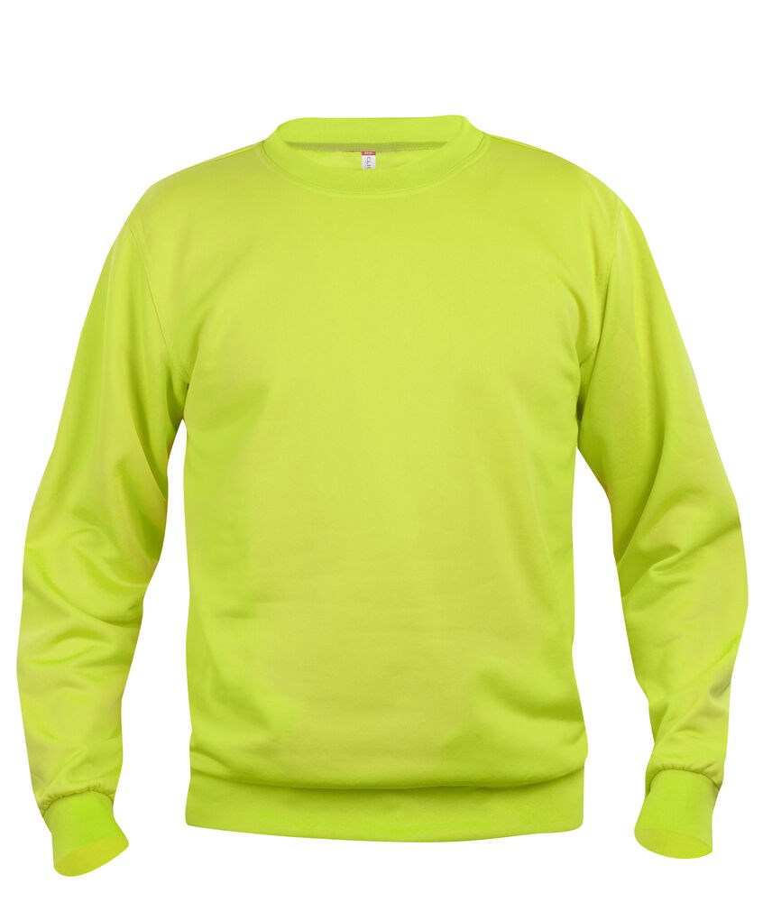 Clique - Basic Roundneck - Signaal-groen