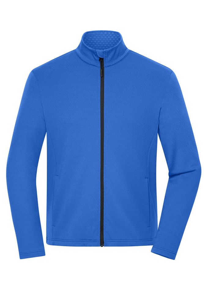 Men's Sports Structured Fleece Jacket GRS - Pauw-blauw (ca. Pantone 2728 C)