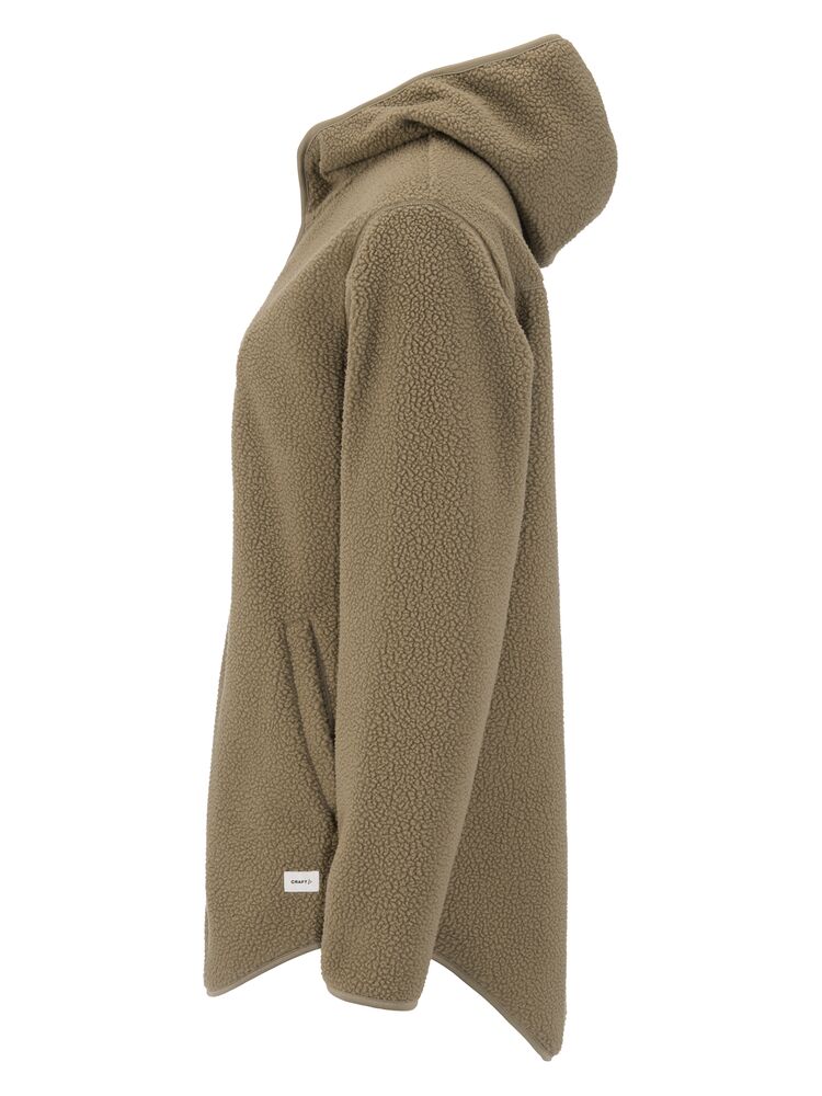 Craft - Join Pile Fleece FZ Hood W Taupe XS