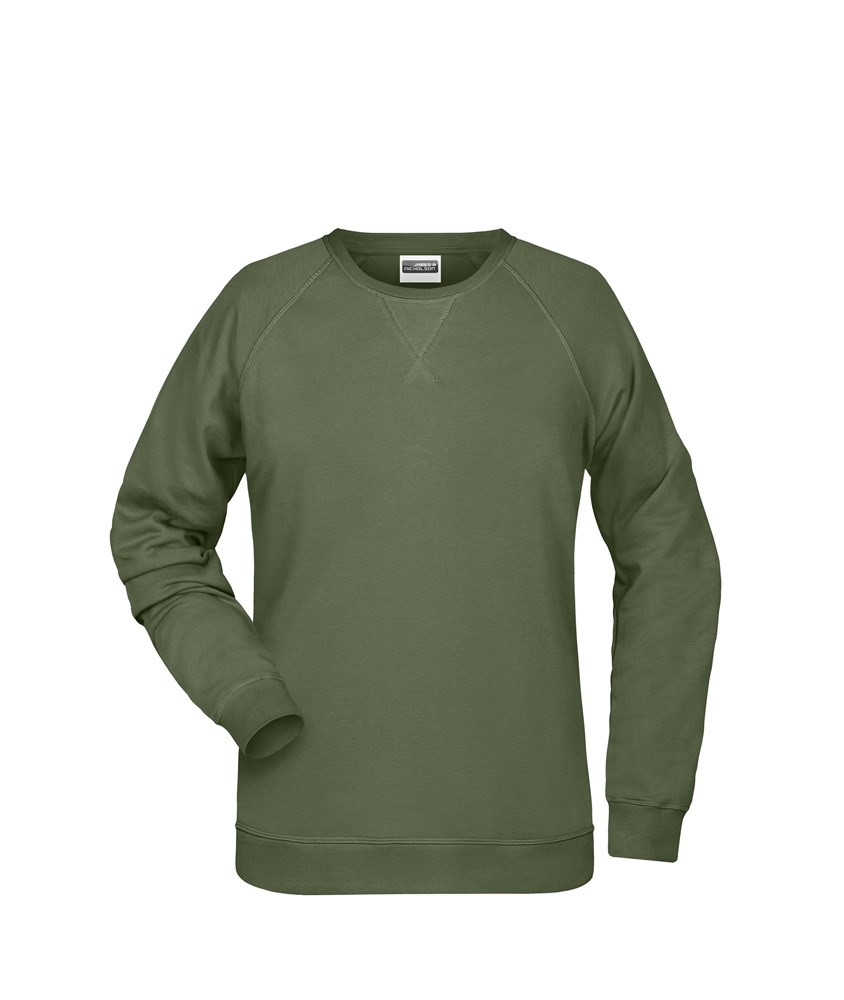 Ladies' Sweat OCS Blended & RCS - Olijf (ca. Pantone 7497C)