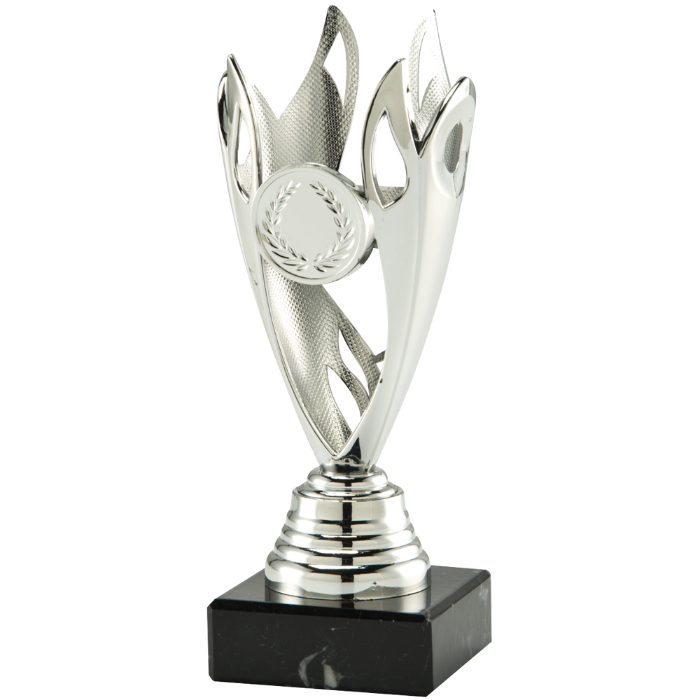 B-SET351 sportprijzen 15 cm hoog - 2. zilver