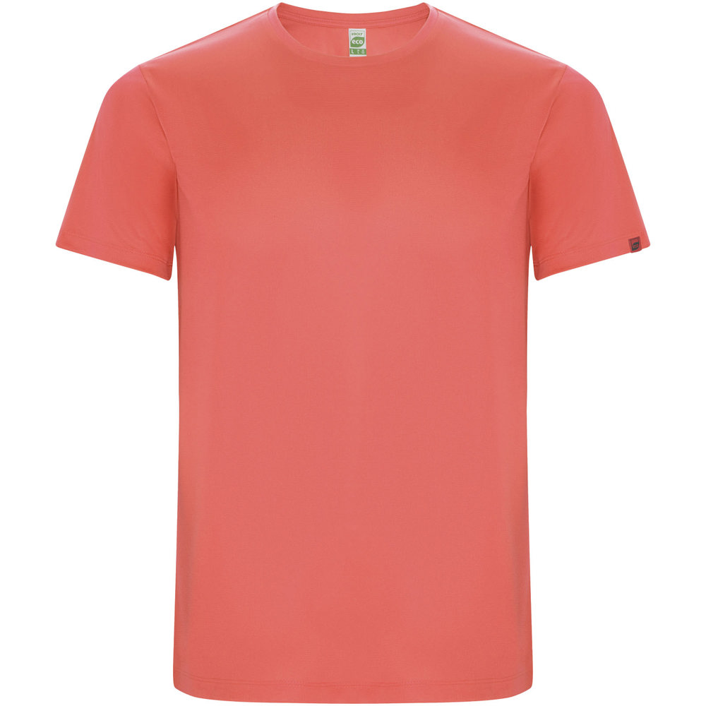 Imola sportshirt met korte mouwen voor kinderen - Fluorkoraal