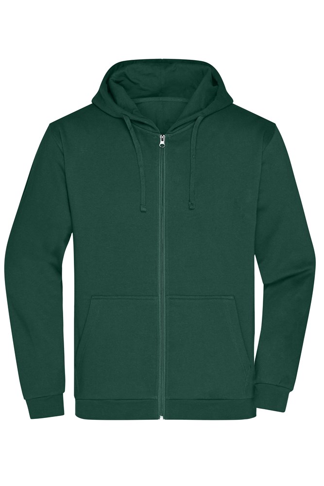 Men's Promo Zip Hoody - Donkergroen (ca. Pantone 343C)