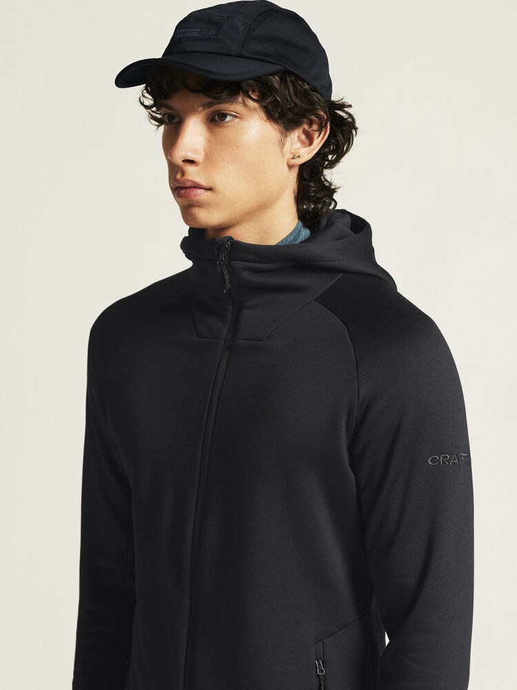 Craft - ADV Explore Power Fleece Hood Jacket M Black XL