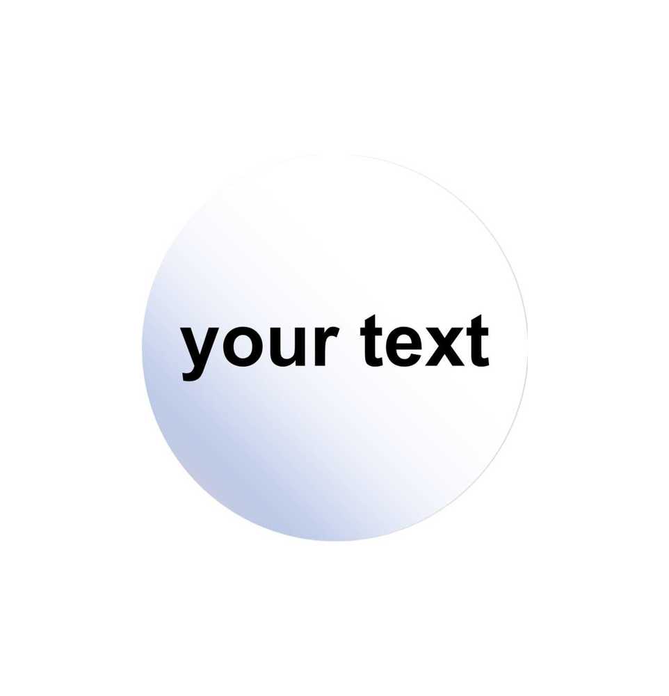 Ronde tekststickers