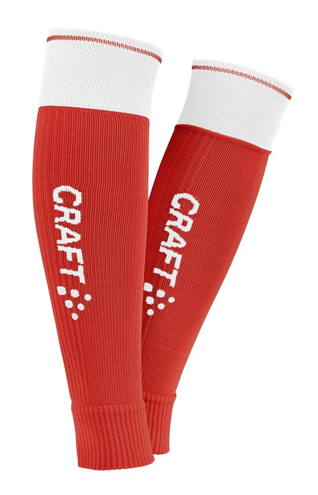 Craft - Progress 2.0 Contrast Sock W-O Foot Bright Red/White One Size