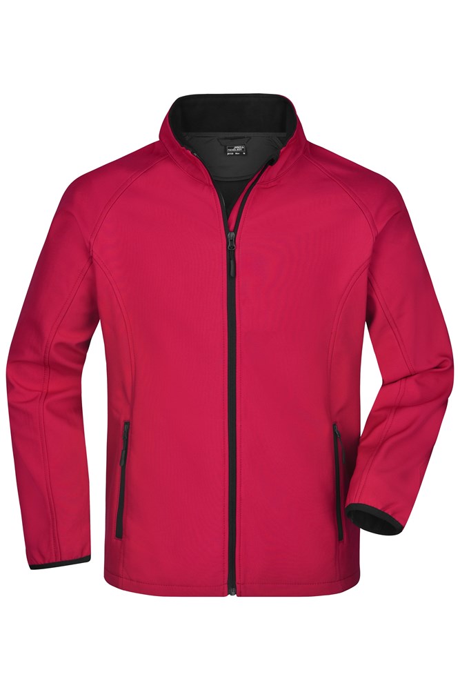 Men's Promo Softshell Jacket - Rood/zwart (ca. Pantone 193C
blackC)