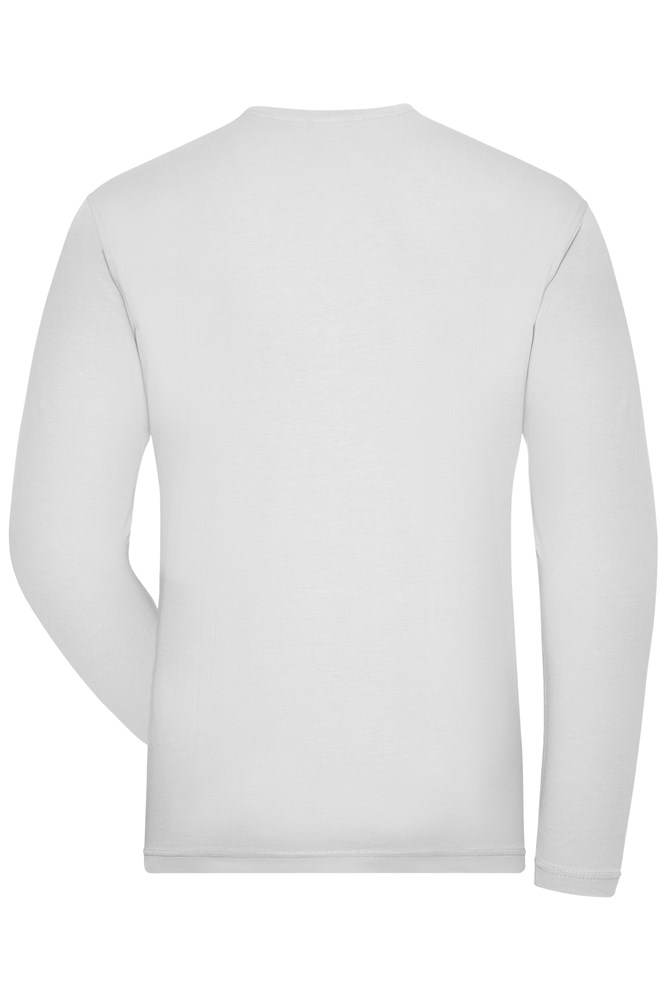 Men's BIO Stretch-Longsleeve Work - SOLID -   OCS Blended