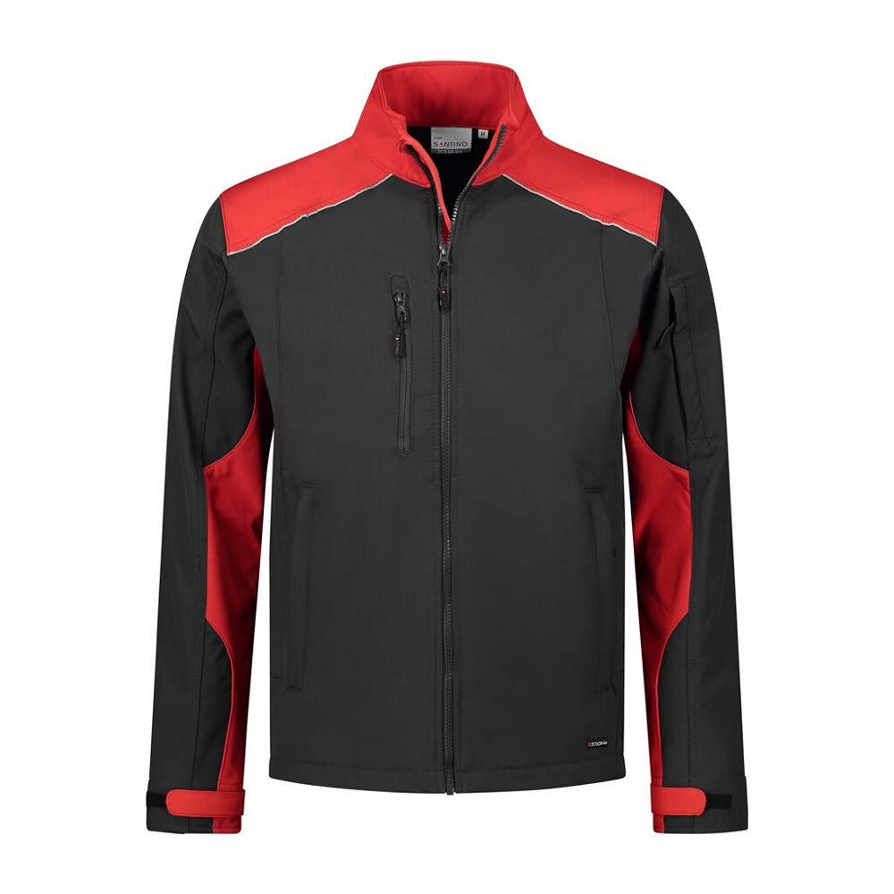 Santino Softshell Jacket Tour - Black / Red