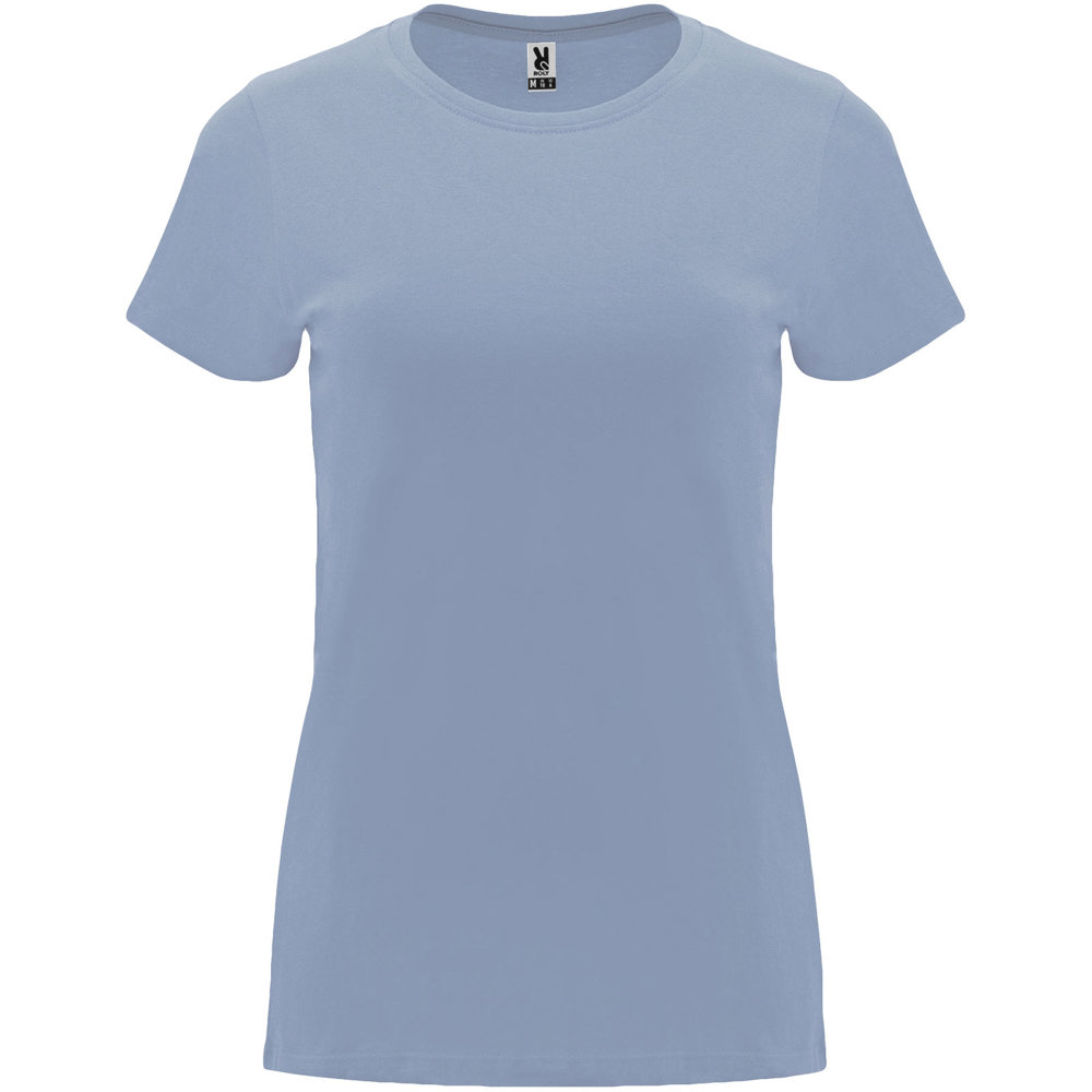 Capri 170 g/m² damesshirt met korte mouwen - Zenblauw