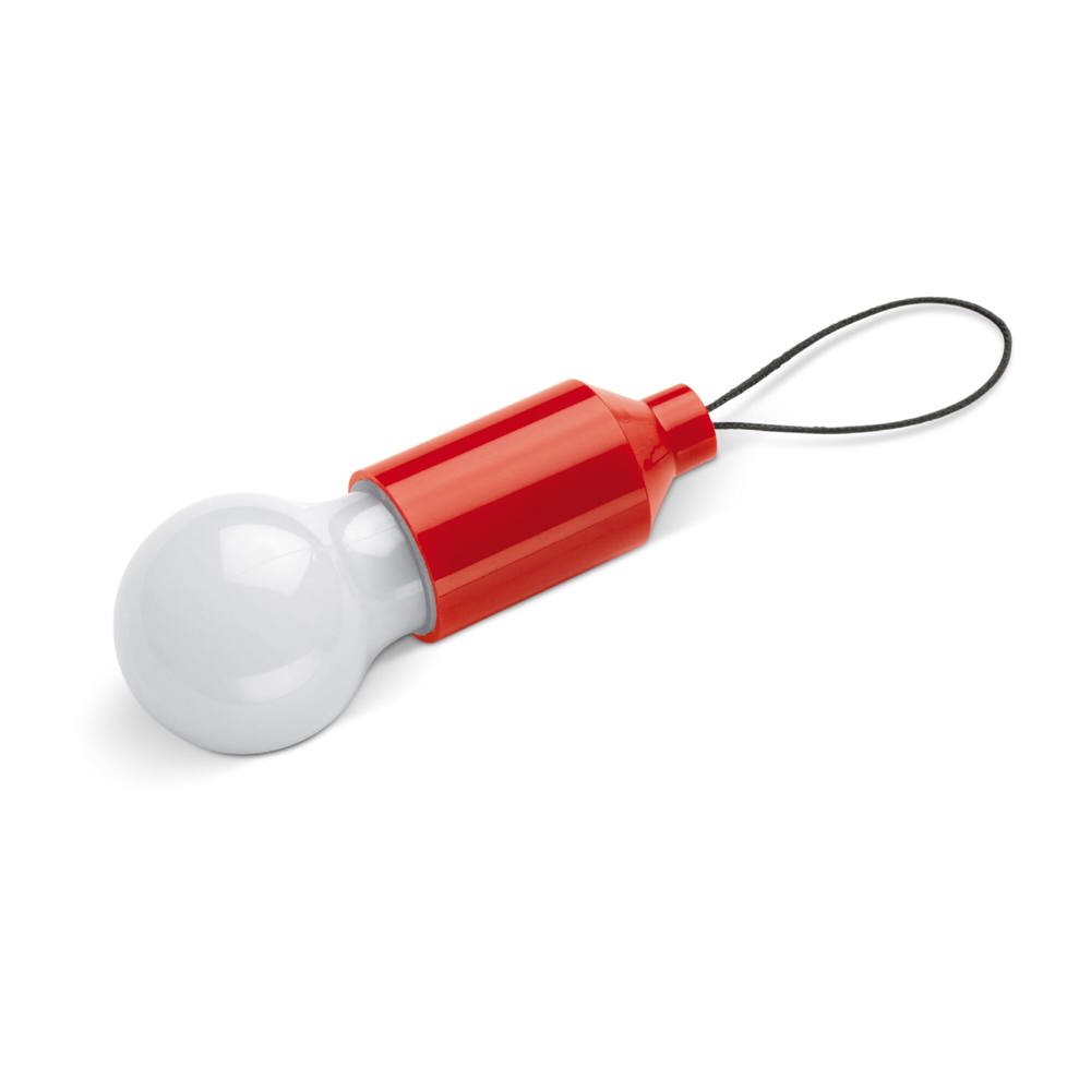 Sleutelhanger gloeilampje - Rood