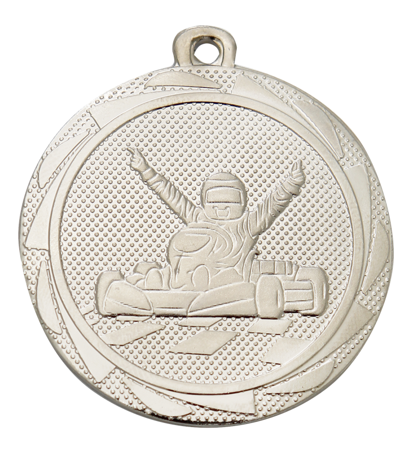 B-BS.ME107 medailles 4,5 cm karten - 2. zilver