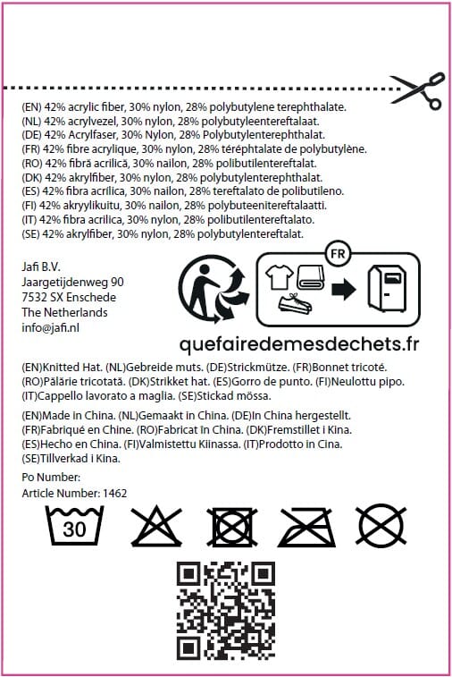 Gebreide muts exclusief