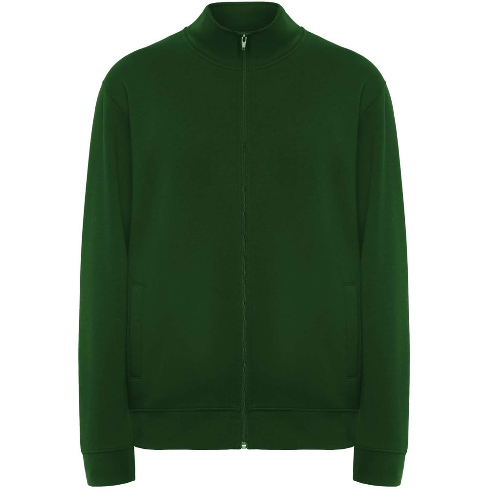 Ulan 280 g/m² unisex sweater met volledige rits - Flessengroen