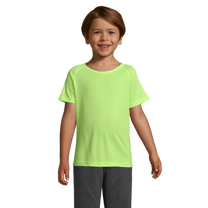 SPORTY KIDS - SPORTY kinder t-shirt 140g - Neon geel