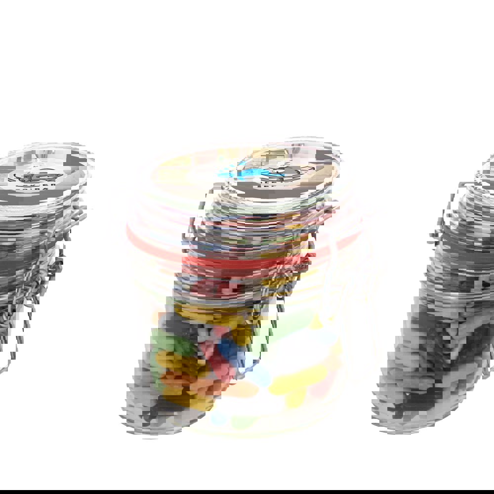 Weckpotje 0,25 liter, gevuld met snoep