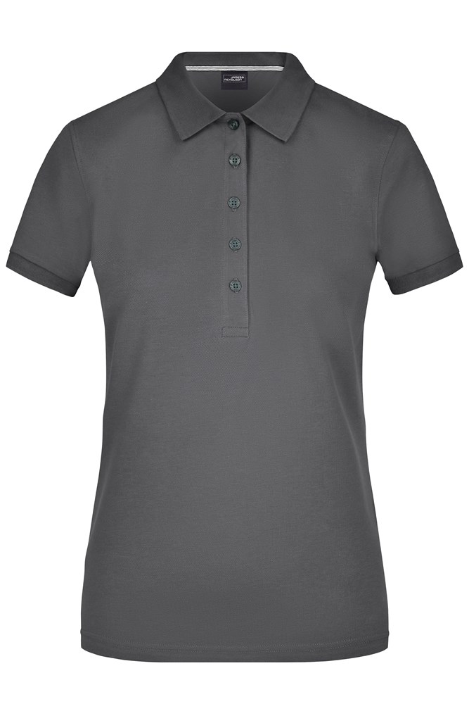 Ladies' Pima Polo - Carbon (ca. Pantone 425U)