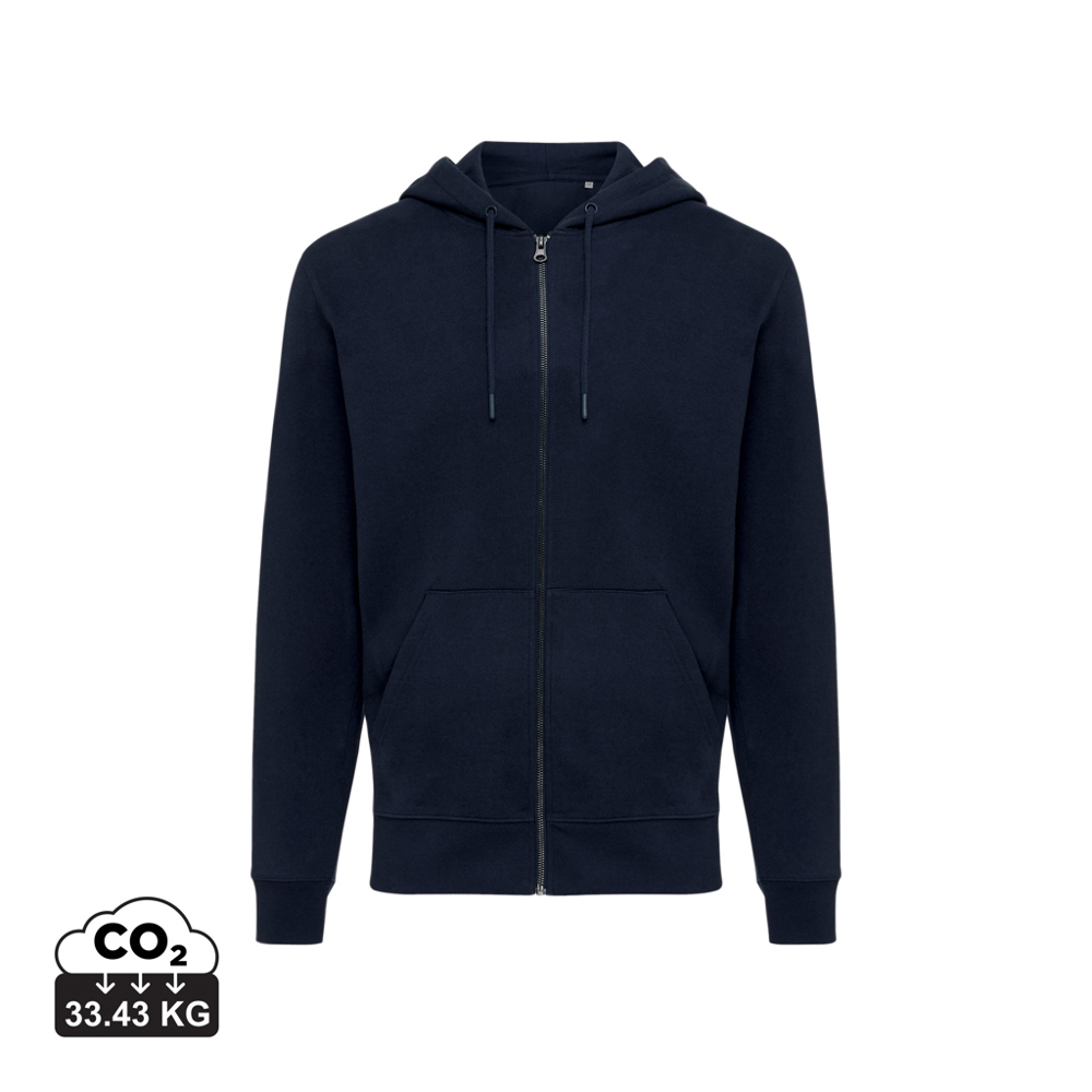 IQONIQ Abisko gerecycled katoen hoodie met rits