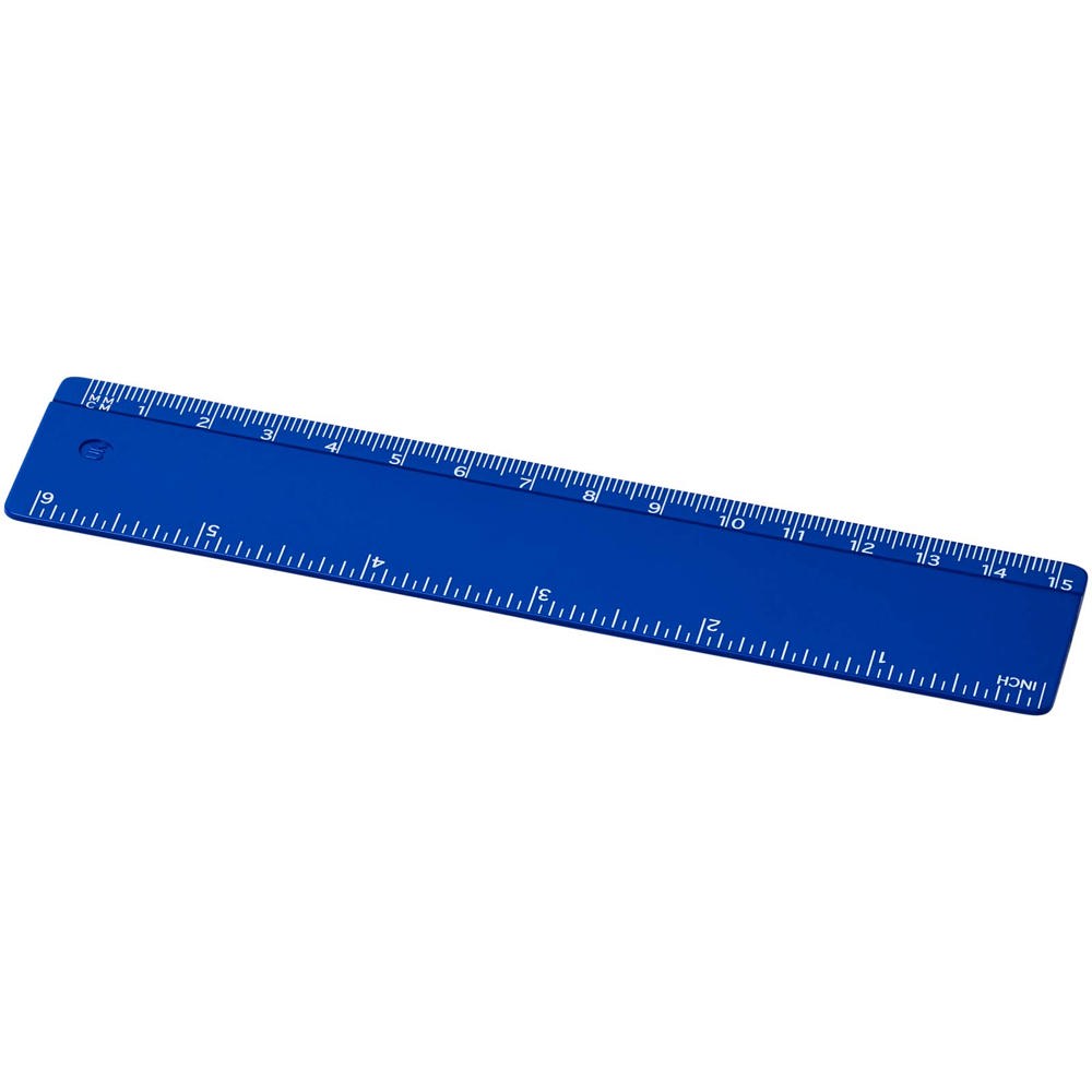 Renzo 15 cm kunststof liniaal - Blauw