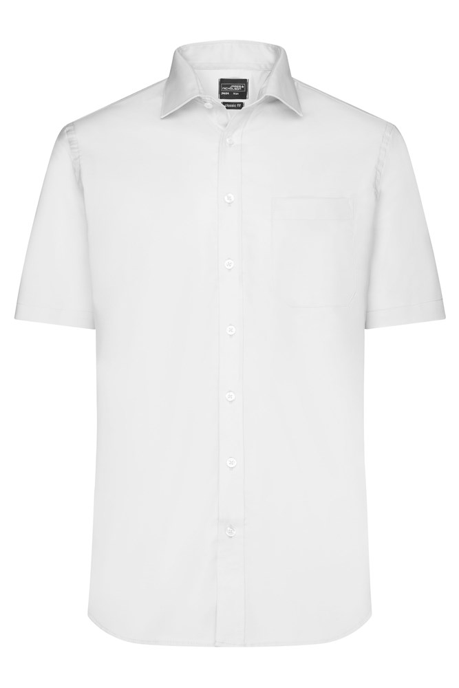 Men's Shirt Short-Sleeved Micro-Twill