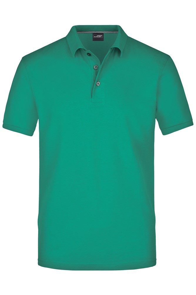 Men's Pima Polo - Iers-groen (ca. Pantone 3415C)
