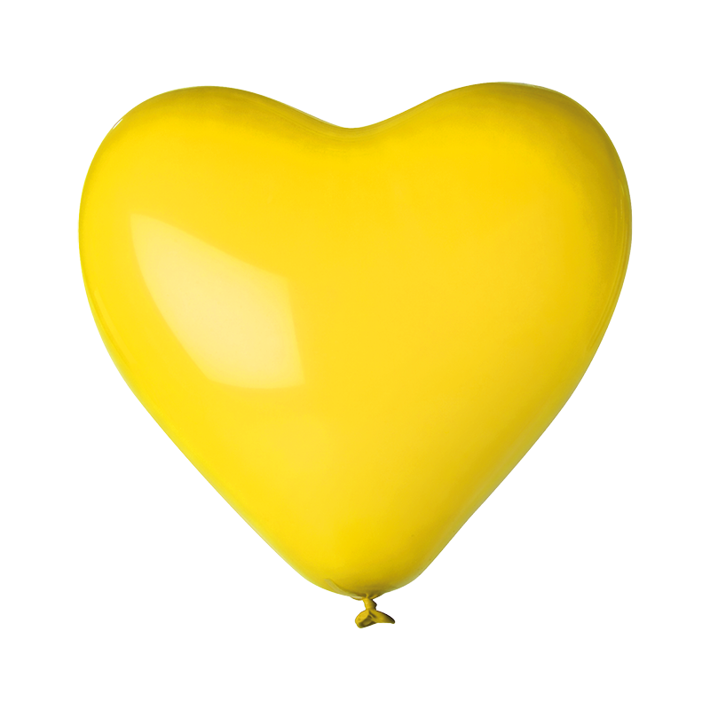 Onbedrukt hartvorm 85/95 cm Ø 33 cm / 11 inch