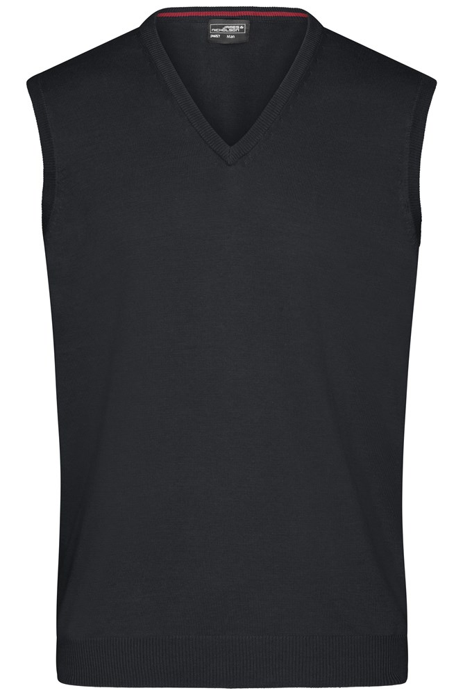 Men's V-Neck Pullunder - Zwart (ca. Pantone blackC)