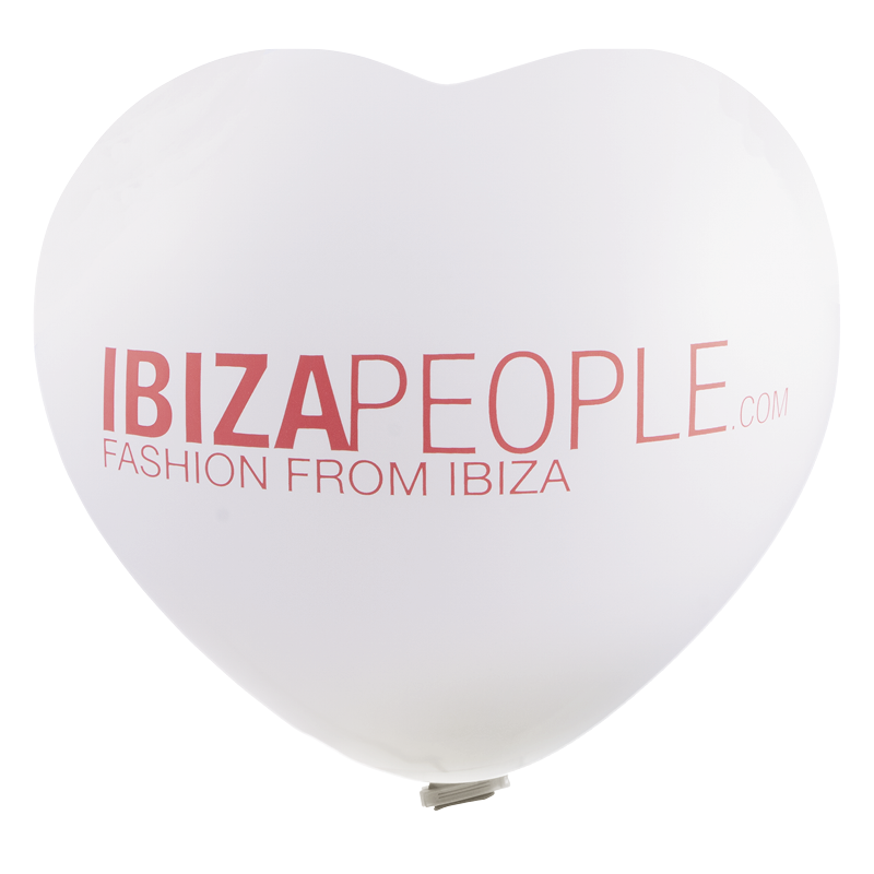 Reuzenballon hartvorm bedrukt Ø 90 cm 