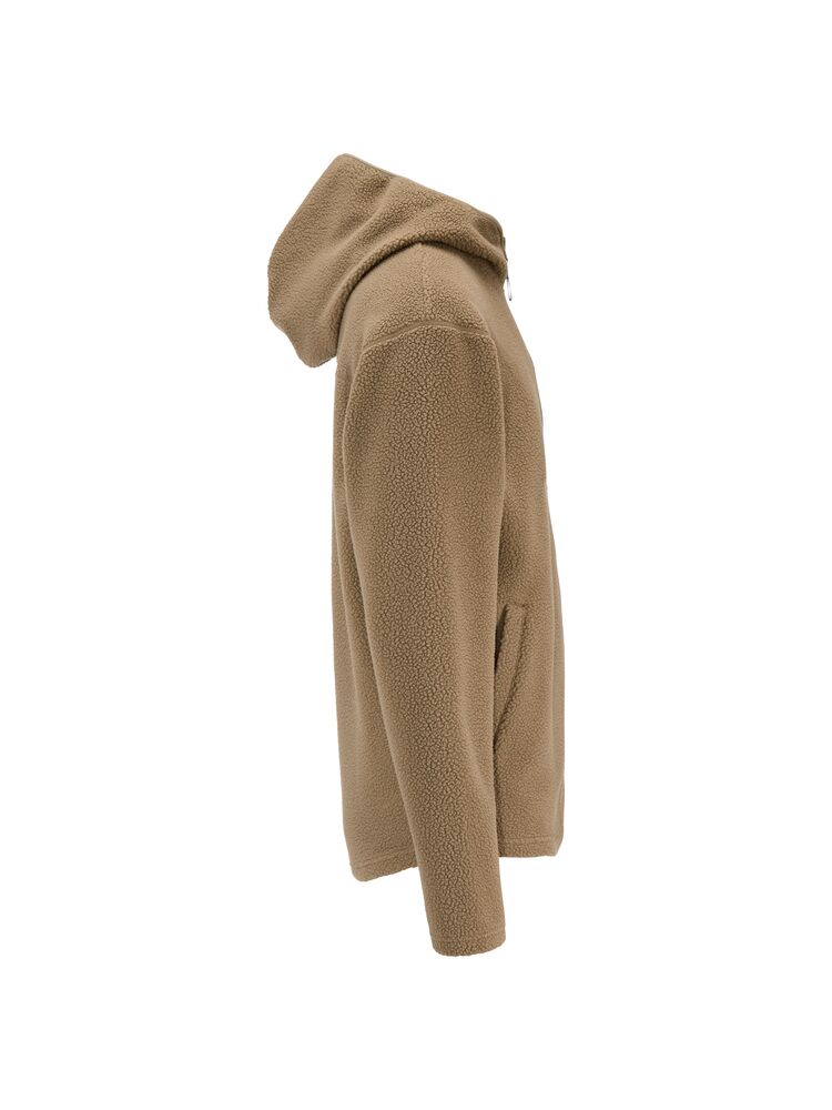 Craft - Join Pile Fleece FZ Hood M Taupe 4XL