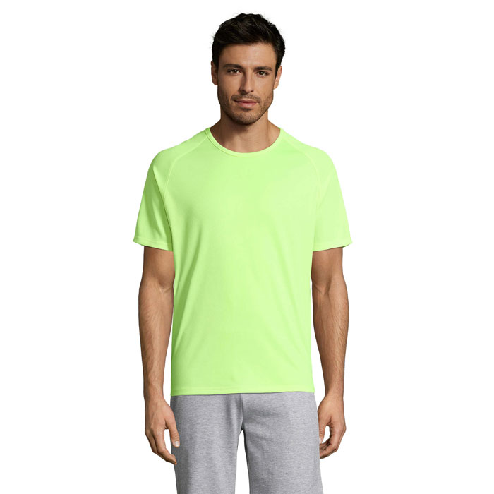 SPORTY - SPORTY HEREN T-Shirt - Neon geel