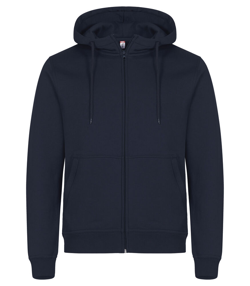 Clique - Miami Hoody Full Zip - dark navy