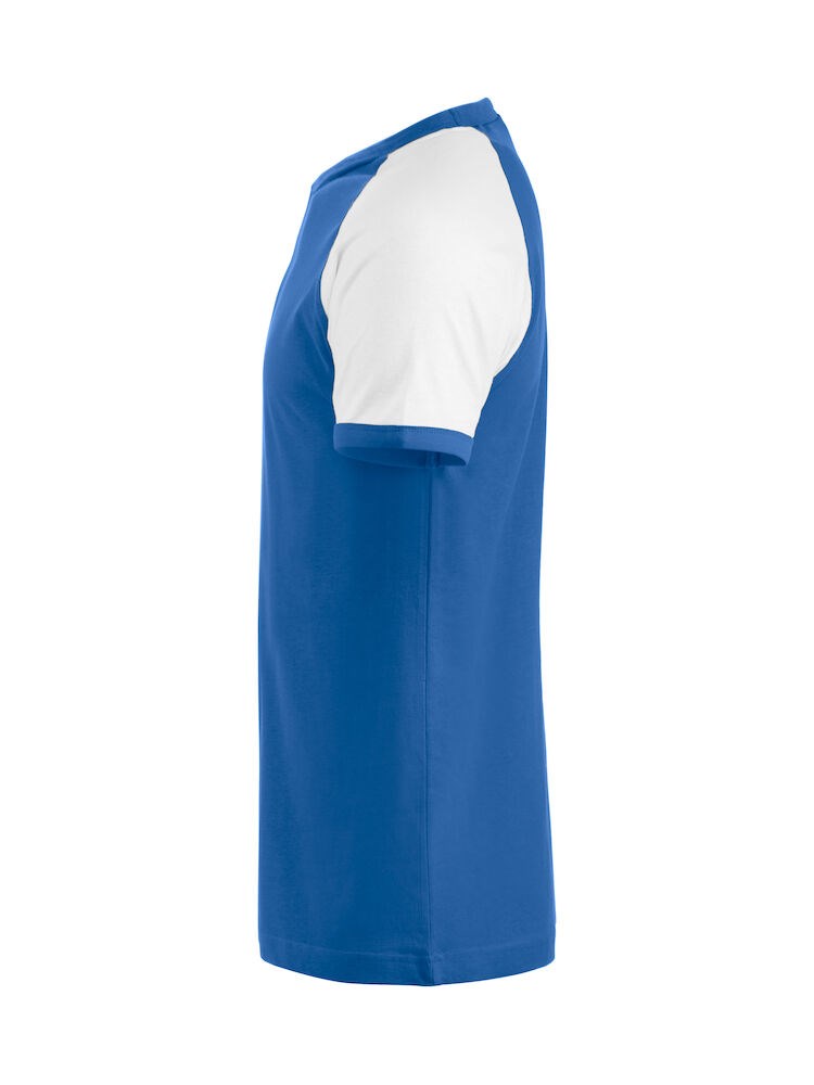 Clique - Raglan-T Kobalt/Wit S
