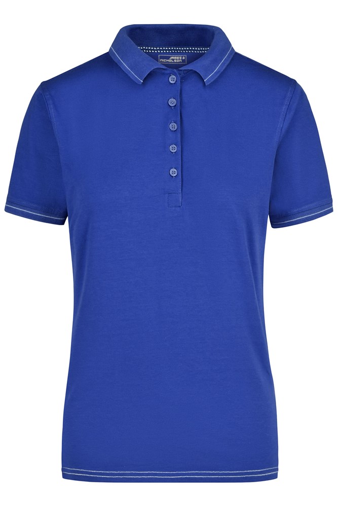 Ladies' Elastic Polo - Royal/wit (ca. Pantone 7462C
white)