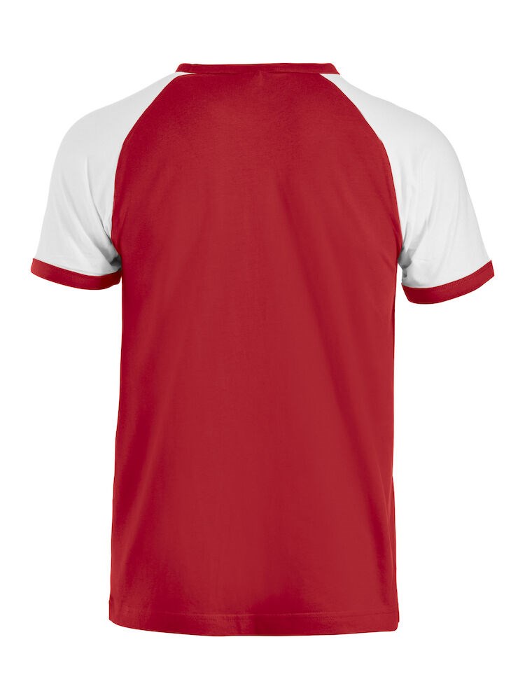 Clique - Raglan-T Red/Wit L