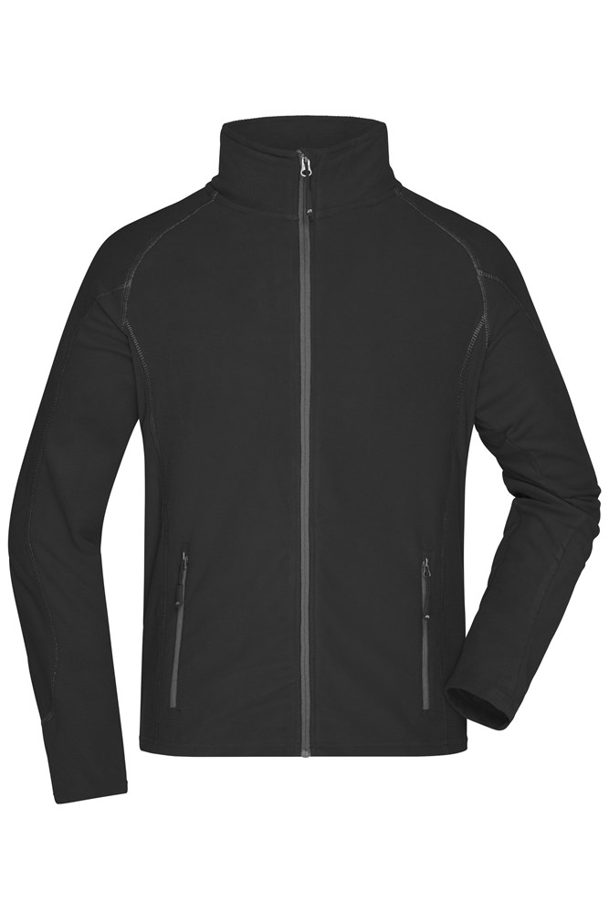 Men's Structure Fleece Jacket - Zwart/carbon (ca. Pantone blackC
425U)