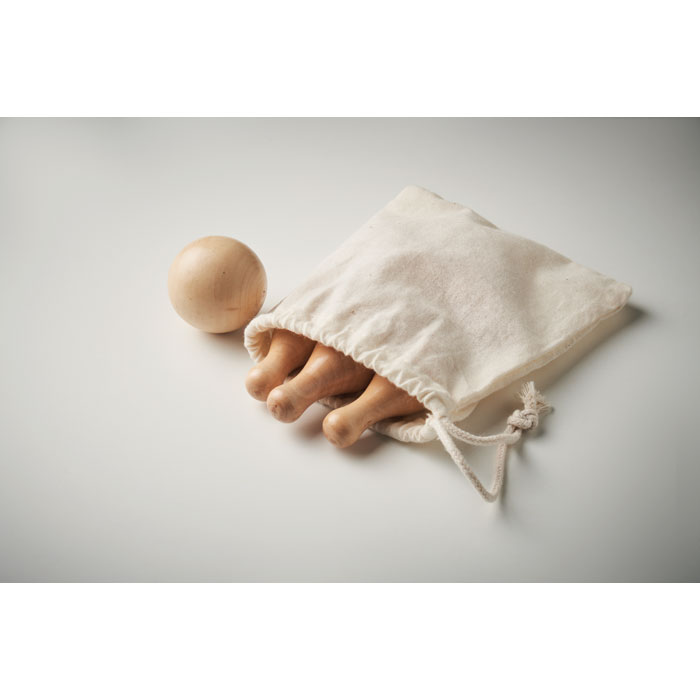 BOLITO - Mini dennenhouten bowling set