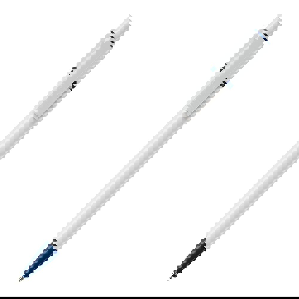 Balpen Baron hardcolour - Wit / Donkerblauw