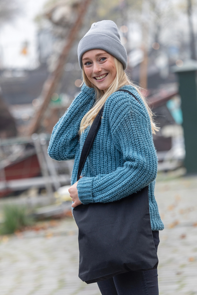 Impact AWARE™ gerecycled katoenen draagtas 330gsm