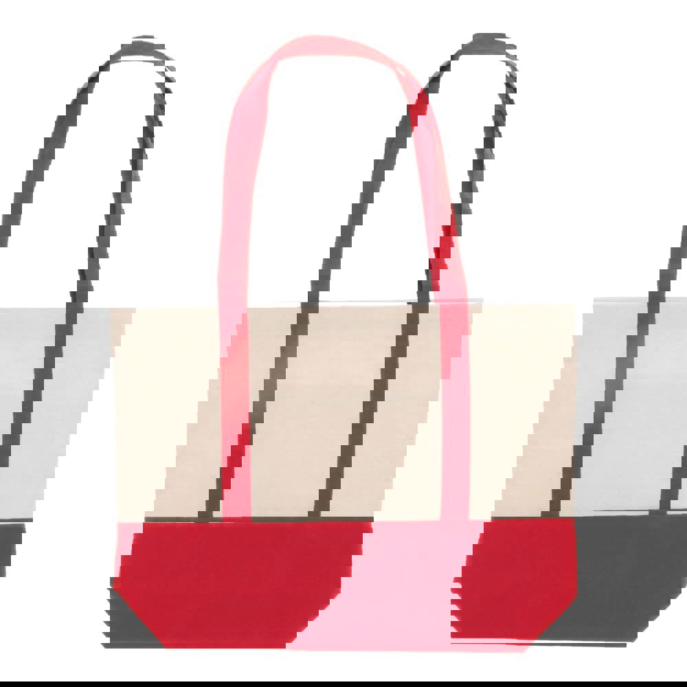 Strandtas katoenen canvas OEKO-TEX® 280g/m² 42x10x30cm