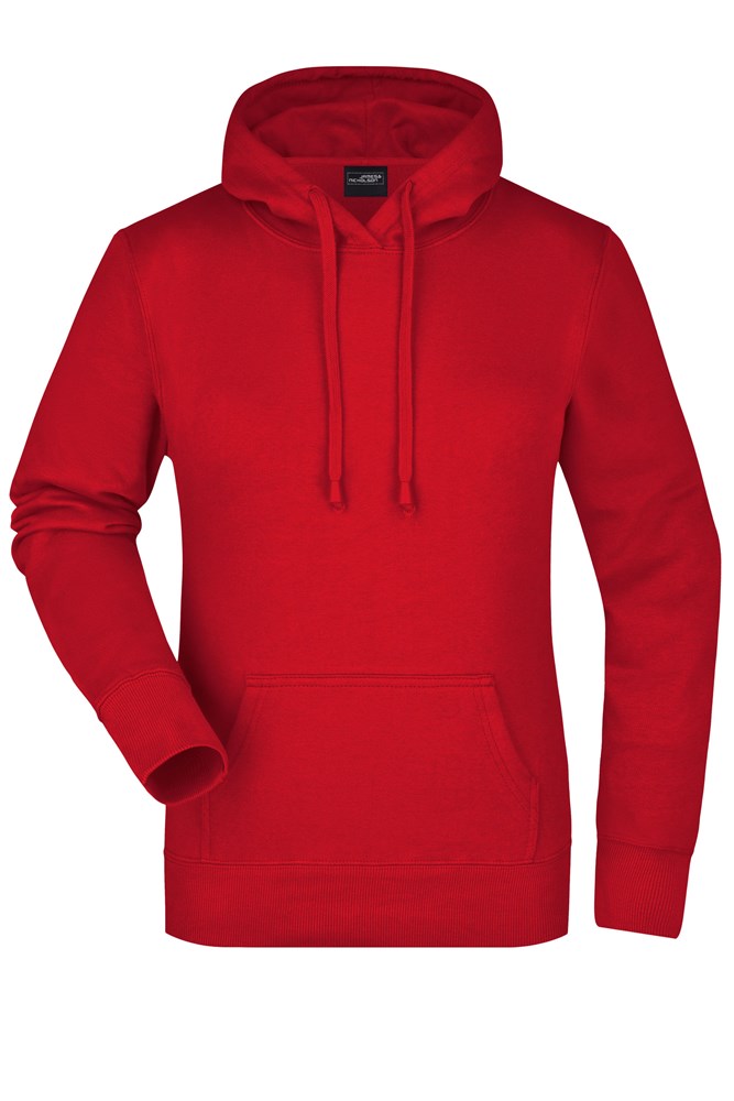 Ladies' Hooded Sweat - Rood (ca. Pantone 200C)