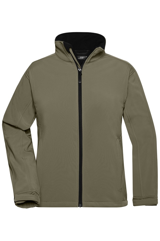 Ladies' Softshell Jacket - Olijf (ca. Pantone 5743U)