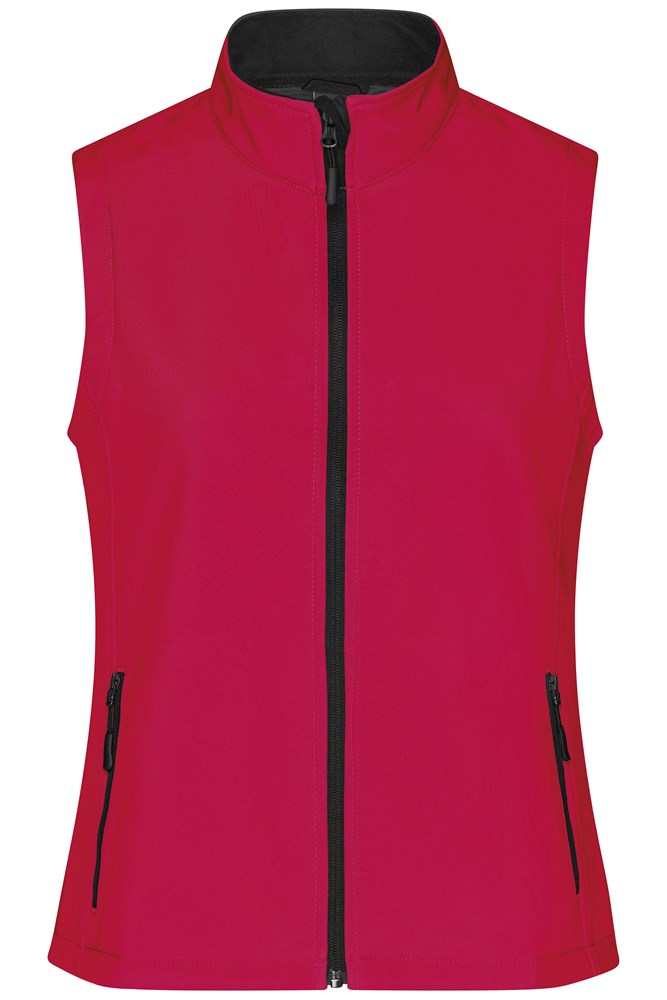 Ladies' Promo Softshell Vest - Rood/zwart (ca. Pantone 193C
blackC)