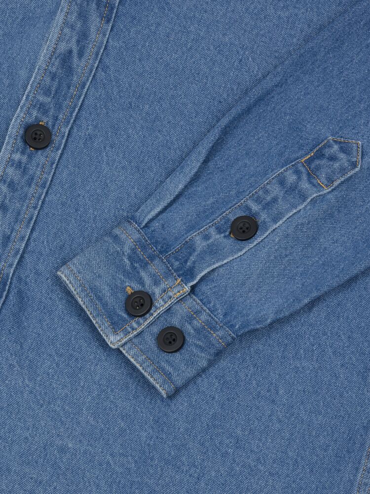 Clique - Overshirt Denim Blauw XL