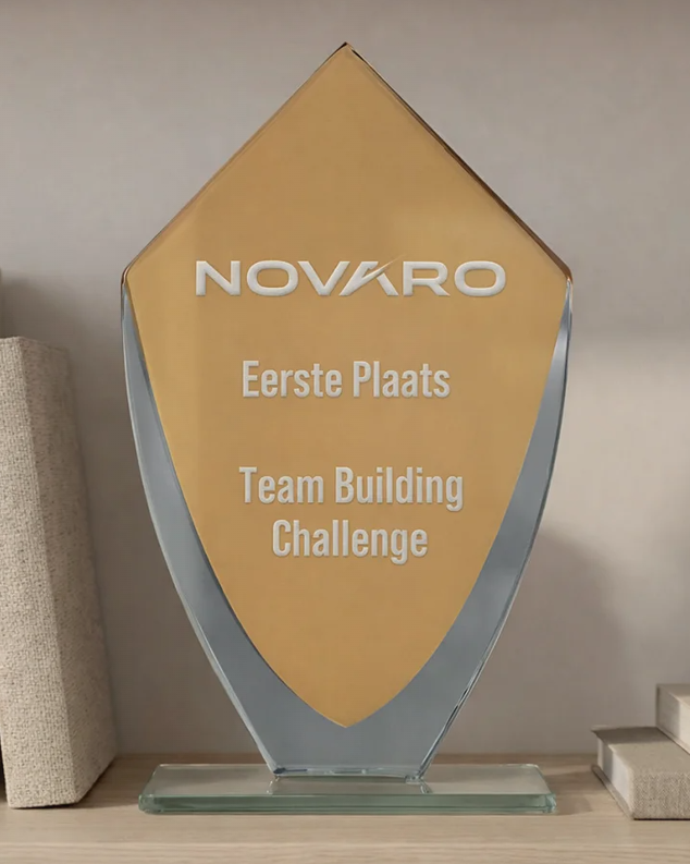 B-W281-283 awards van glas tot 20 cm hoog