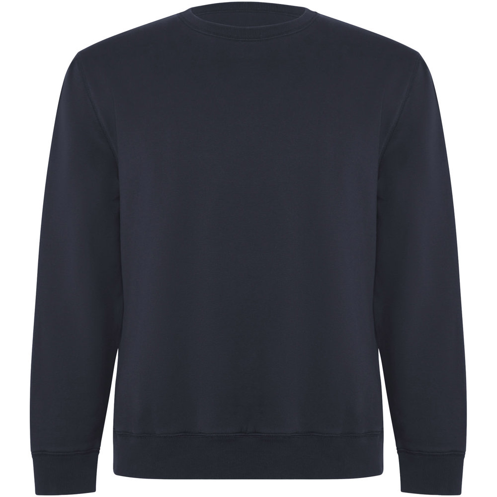 Batian 300 g/m² biologisch katoenen uniseks sweater met ronde hals - Marineblauw