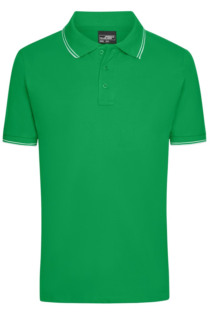 Men's Polo - Varengroen/wit (ca. Pantone 347C
whiteC)