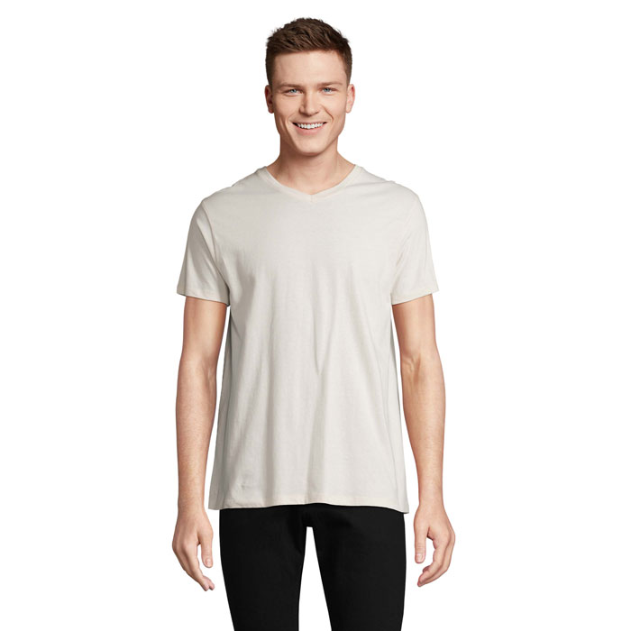 REGENT V - REGENT V V-NECK T-SHIRT - Gebroken Wit